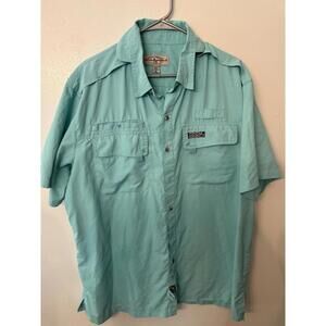 Hook And Tackle MEN’S COASTLINE STRETCH SHORT SLEEVE FISHING SHIRT XL D7-17‎